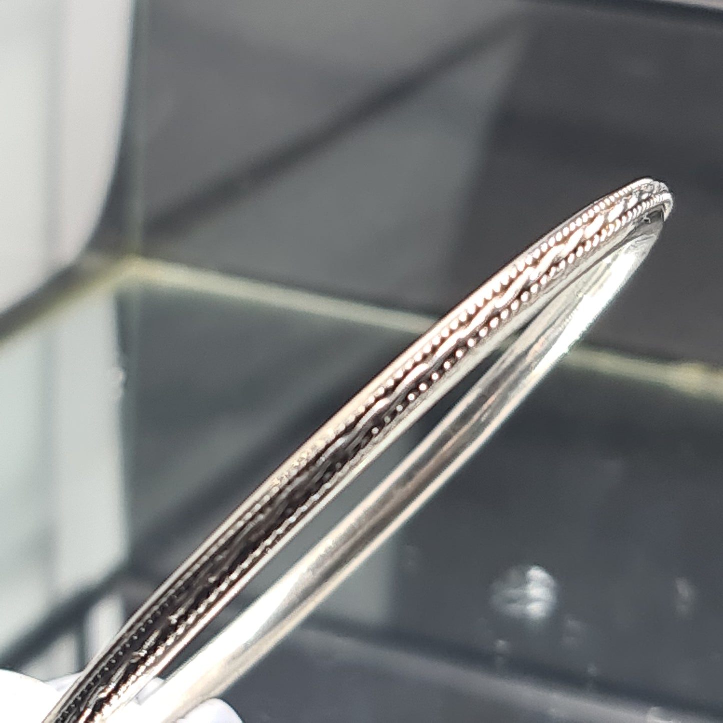 Pattered Silver bangles
