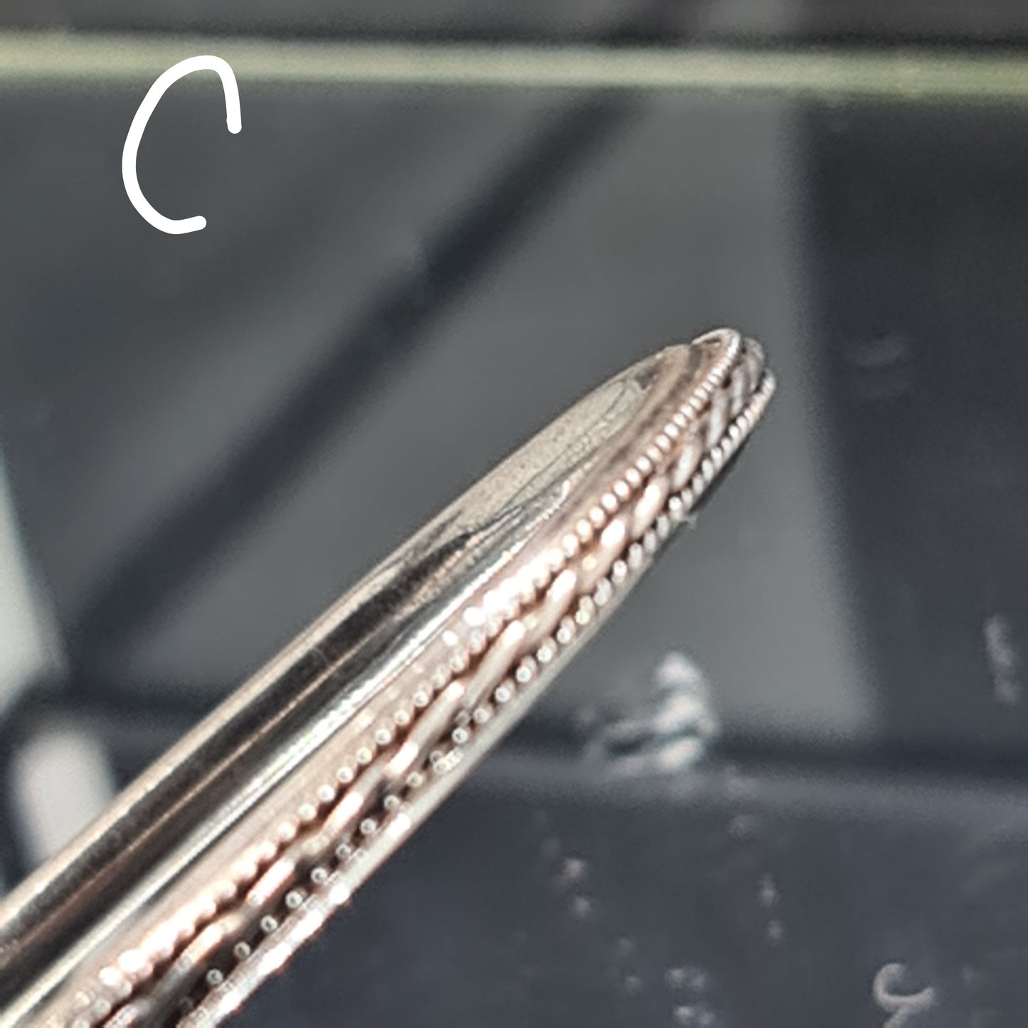 Pattered Silver bangles