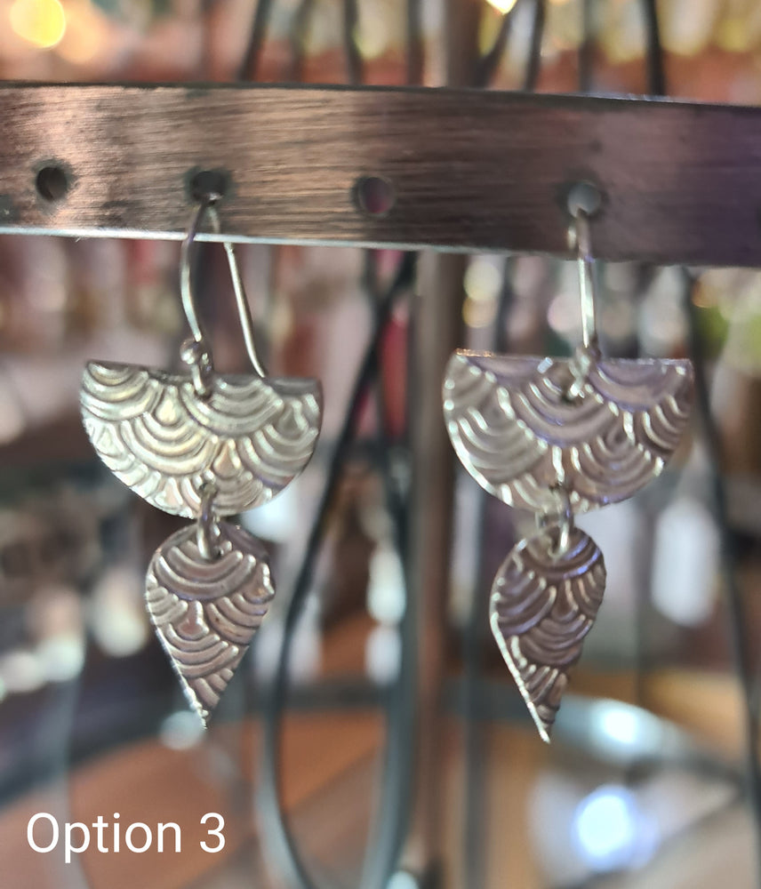Handmade Pure Silver Hook earrings by Nina G
