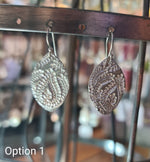 Handmade Pure Silver Hook earrings by Nina G