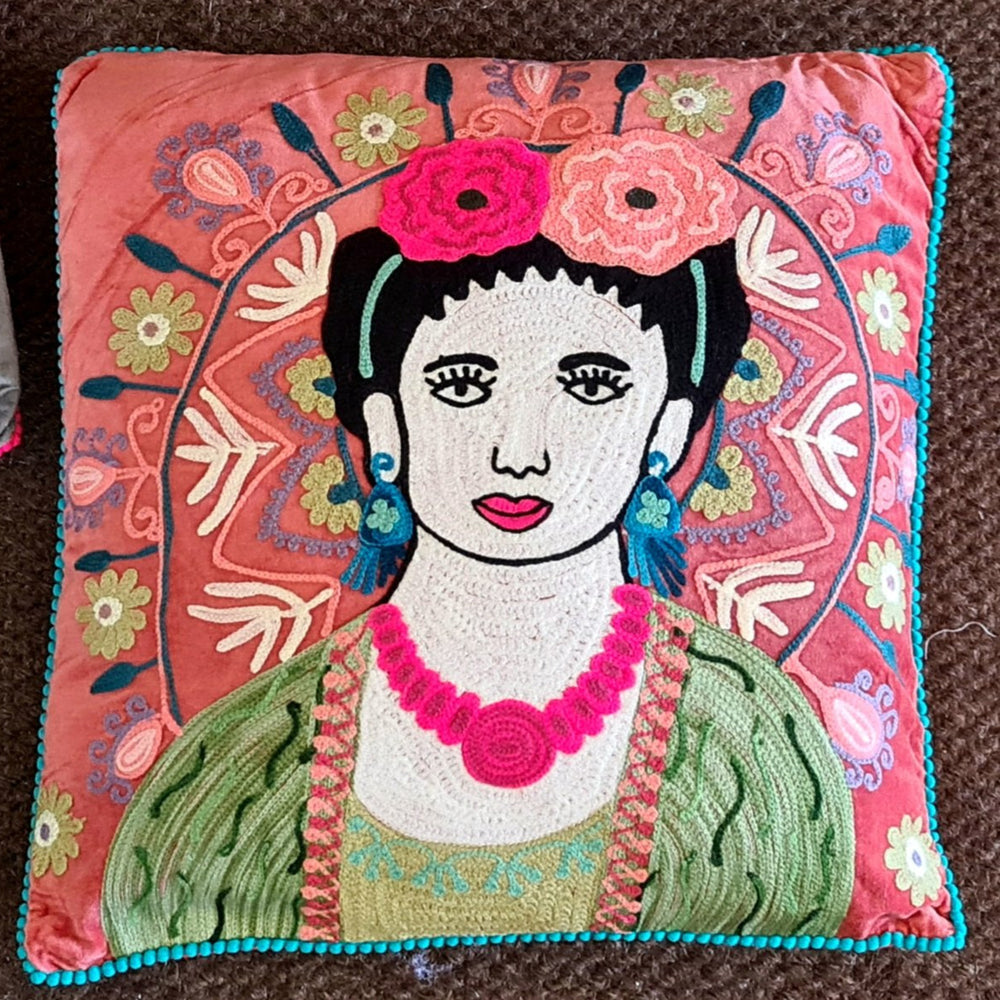 Frida inspired Luxury Cushions - handmade in India (2 styles)