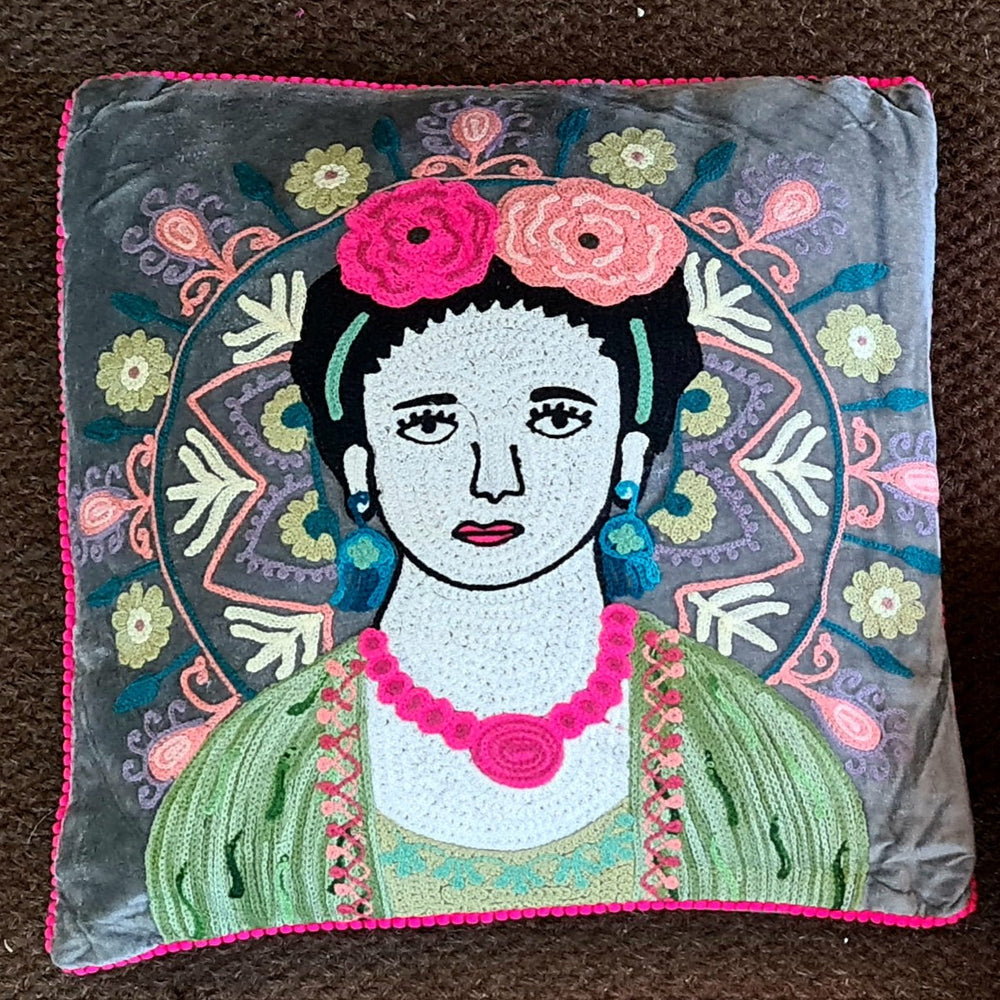 Frida inspired Luxury Cushions - handmade in India (2 styles)