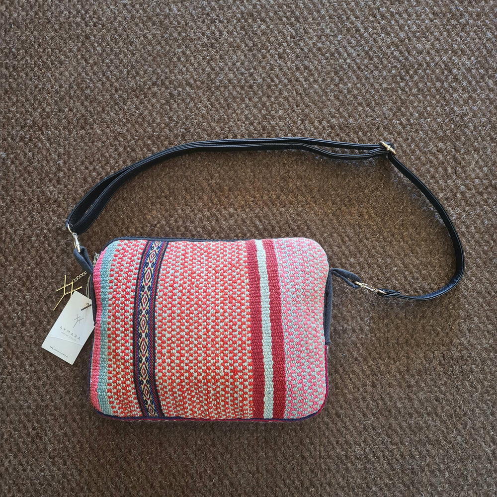 Laptop/Cross body bag with strap by Aymara Textiles