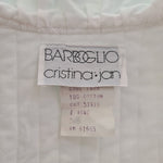 Authentic 1980s designer Barboglia Cristina & Jan 2 peice Cotton skirt & top