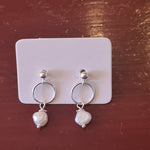 Mixed Semi Precious raw & polished stone/crystal earrings by Nina G