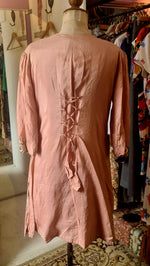 Vintage Handmade Indian Embroidered Rose Pink Top/Dress