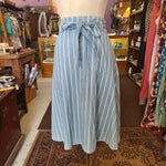 Jasmine Chambray Stripe Skirt in Blue (UK10) by Sugar Hill LAST ONE!