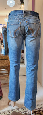 Pre-Loved Jeans - Hallister Distressed Denim Straight Leg Jean Sz 26