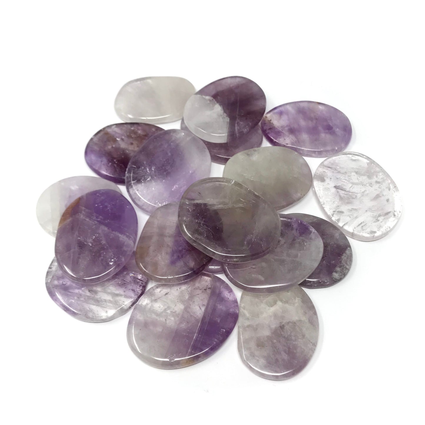 Polished smooth palm stones - Various Crystals