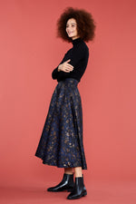 Sandy Skirt in Floral Jacquard by Emily & Fin