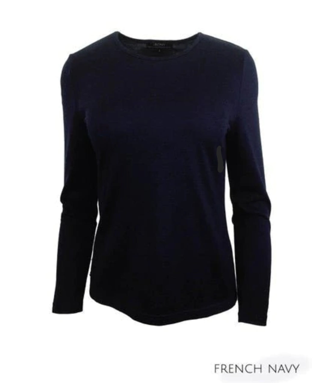 100% Merino Wool Crew Neck LS Tops by Ebony NZ Limited Stock