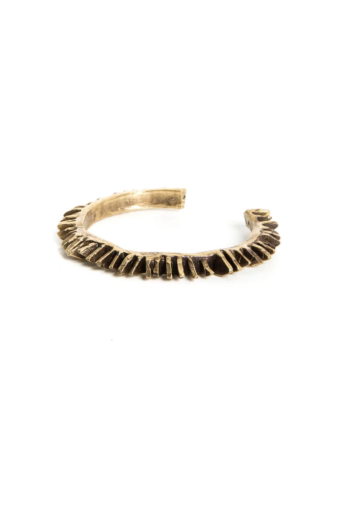 Brass Spike Bracelet by Elissaab Jewellery