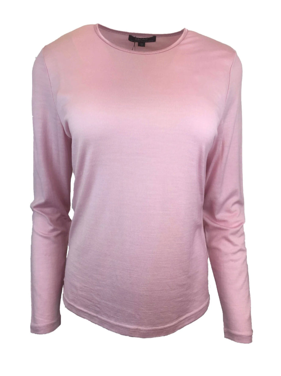 100% Merino Wool Crew Neck LS Tops by Ebony NZ Limited Stock