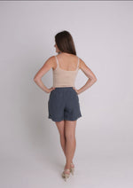 Boronia Shorts in Deep Teal Linen SZ SX by Devina Louise LAST ONE!