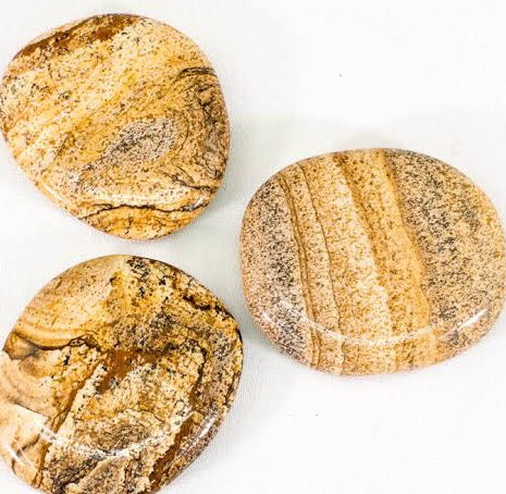 Polished smooth palm stones - Various Crystals
