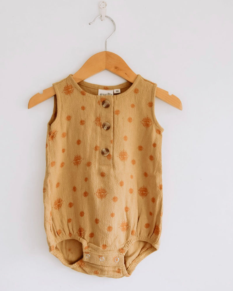 Baby Romper Singlet in Nirvana Honey by Dreamers & Drifters (BRSNHDAD)